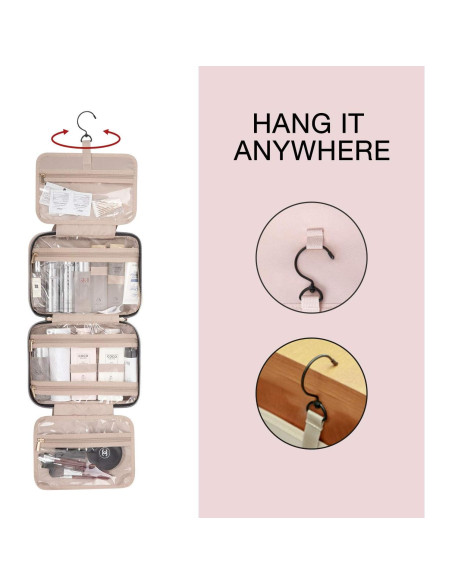 BAGSMART Bolsa de Aseo Grande Organizador de Viaje Negro