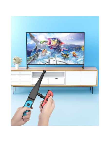 Caña de Pesca MENEEA para Nintendo Switch y Switch OLED Caña de Pesca MENEEA para Nintendo Switch y Switch OLED