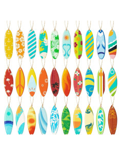 Adornos de Madera Colgantes Haooryx - 31 Piezas de Surf