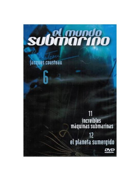 DVD El Mundo Submarino Vol 6 Jacques Cousteau 120 min PAL