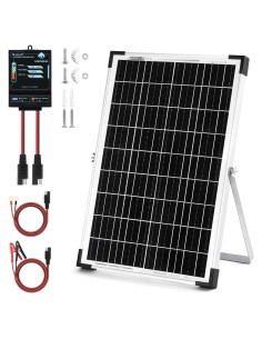 Cargador Solar 30W M MEGSUN con Controlador 12A y Soporte