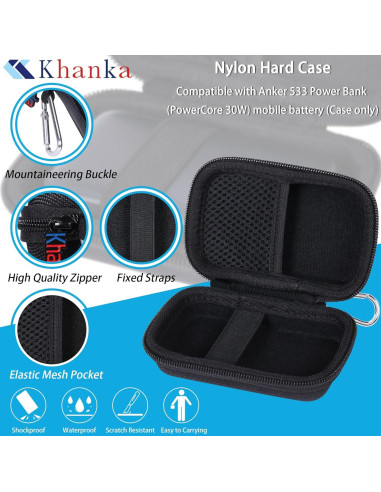 Funda Dura Khanka para Batería Portátil Anker 10000mAh