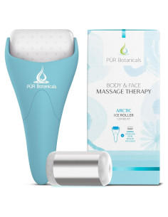 Rodillo de Hielo Facial PUR Botanicals 2 en 1 para Arrugas