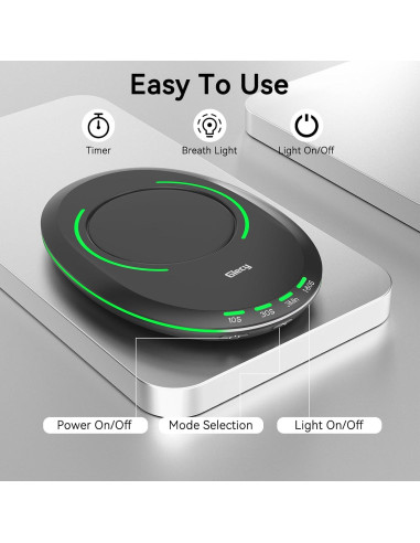 Movilizador de Mouse Giecy A10 Ultra Delgado con Temporizador