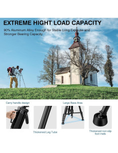 Trípode Victiv T72 182,88 cm Monopod Control Remoto 2