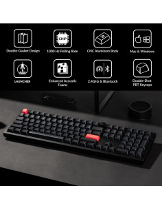 Teclado Mecánico Keychron Q6 Max Inalámbrico RGB 2.85kg 2
