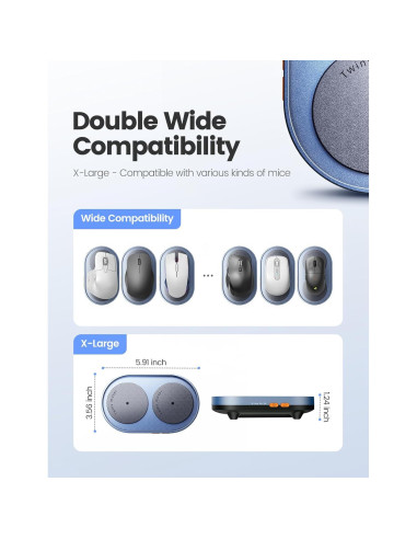 Ratón Jiggler Starviky Doble Plato Silencioso 15x9cm