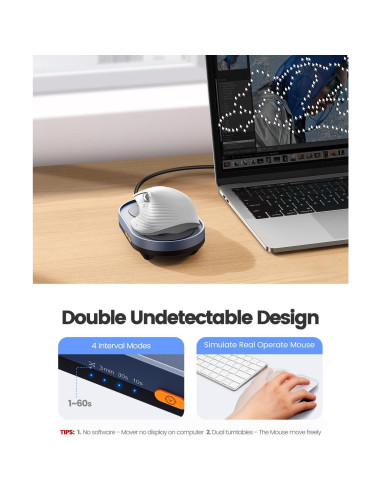 Ratón Jiggler Starviky Doble Plato Silencioso 15x9cm