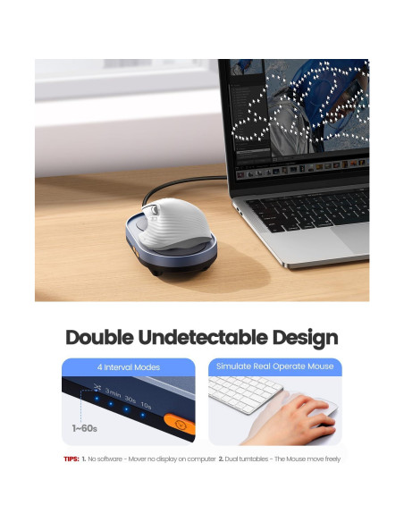 Ratón Jiggler Starviky Doble Plato Silencioso 15x9cm