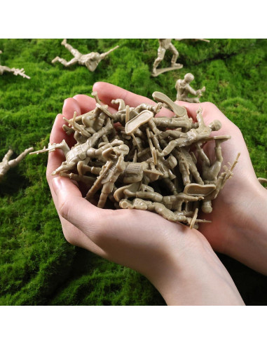 Soldados de Juguete LOVESTOWN 100 Piezas Verde Amarillo