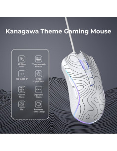 Ratón Gaming HITIME G705 12000 DPI RGB Personalizable 2