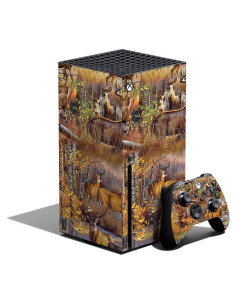 MightySkins Piel para Xbox Series X Patrón Ciervo Adhesiva