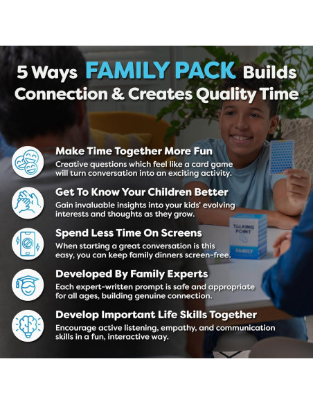 200 Tarjetas de Conversación Familiar - Talking Point - Juego Interactivo