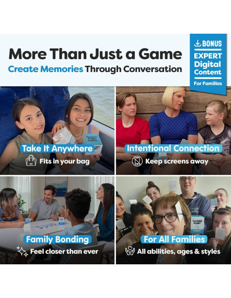 200 Tarjetas de Conversación Familiar - Talking Point - Juego Interactivo