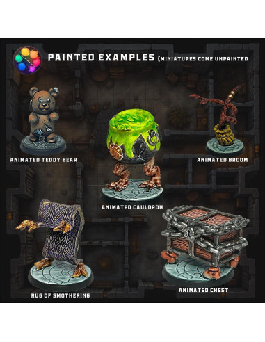 20 Miniaturas Encantadas D&D Wildspire Accesorios Fantasía