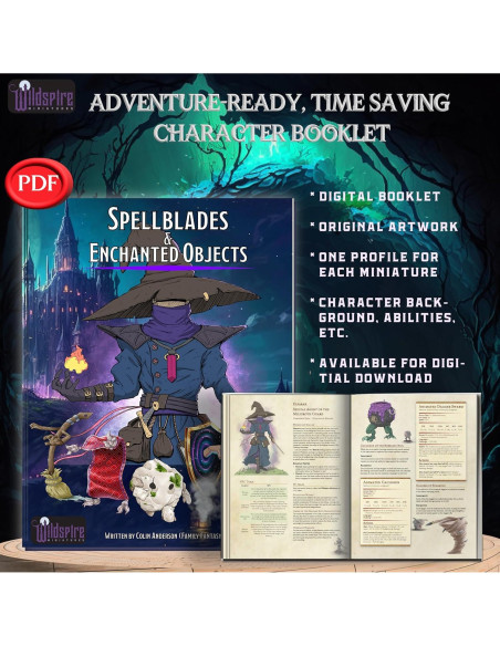 20 Miniaturas Encantadas D&D Wildspire Accesorios Fantasía