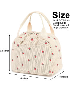 Bolsa de Almuerzo Bluboon Corduroy 3L Impermeable Moderna 2