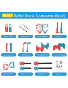 Kit de Accesorios 18 en 1 para Nintendo Switch STARTRC 2