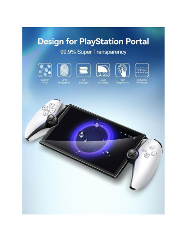 ivoler Protector de Pantalla Vidrio Templado 2 Pzs PS Portal 2023