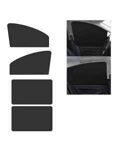Cortinas de Privacidad para Automóviles Arwrilt 4 PCS Negro