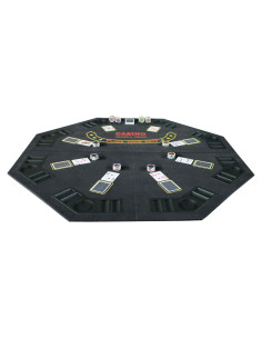 Mesa de Póker Plegable INO Design Octagonal 121,9 cm 8 Jugadores