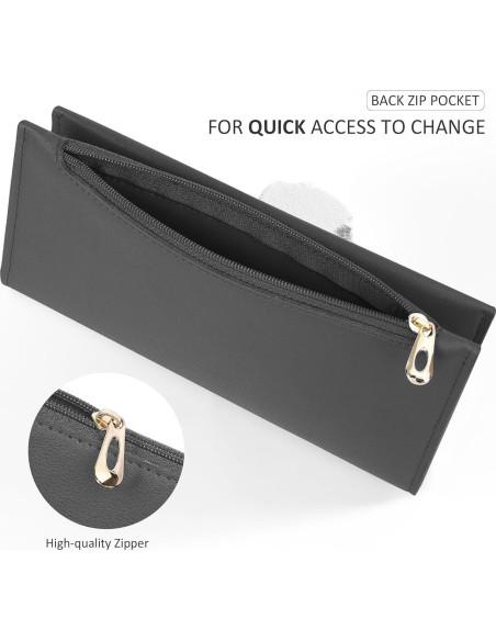 Billetera Bifold Tipmile Gris Oscuro con Bloqueo RFID
