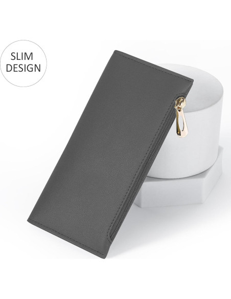 Billetera Bifold Tipmile Gris Oscuro con Bloqueo RFID
