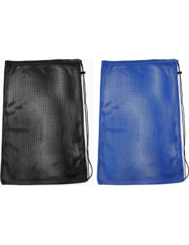 2 Bolsas de Malla para Snorkel Yizerel 69x46cm Negro y Azul