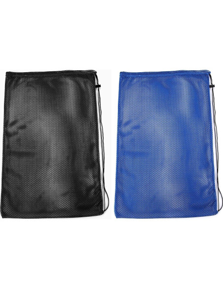 2 Bolsas de Malla para Snorkel Yizerel 69x46cm Negro y Azul
