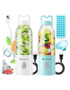 Licuadora Personal HOMEXUP 500ml 175W Compacta Azul