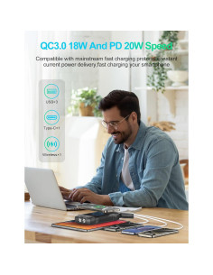 Banco de Energía Solar 40000mAh DongGuan Cargador Rápido 2