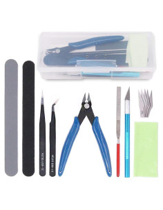 Kit de herramientas para modelismo Rustark 9 piezas