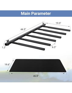 Soporte de Tabla de Surf Neorexon 6 Brazos Montaje Pared 2