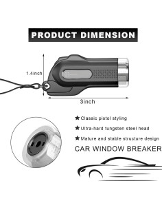 Rompe Ventanas de Coche Wevdn con Cuchilla de Acero Inoxidable 2