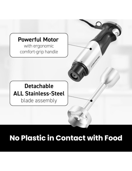 Mezclador de Inmersión Elite Gourmet EHB1062 500W Turbo Mezclador de Inmersión Elite Gourmet EHB1062 500W Turbo