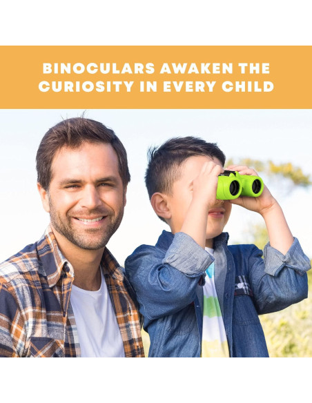 Binoculares para Niños Promora 8X Verde con Lupa y Brújula