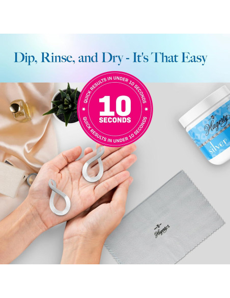 Limpiador de Plata Hagerty 207 ml con Canasta de Inmersión