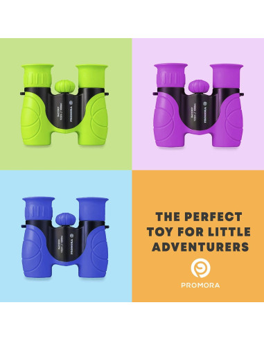 Binoculares para Niños Promora 8X Verde con Lupa y Brújula