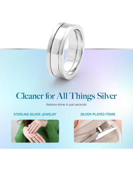 Limpiador de Plata Hagerty 207 ml con Canasta de Inmersión