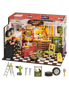 Rolife Kit Casa Miniatura DIY Taller de Garaje 23.9x14.7cm