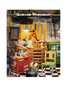 Rolife Kit Casa Miniatura DIY Taller de Garaje 23.9x14.7cm 2