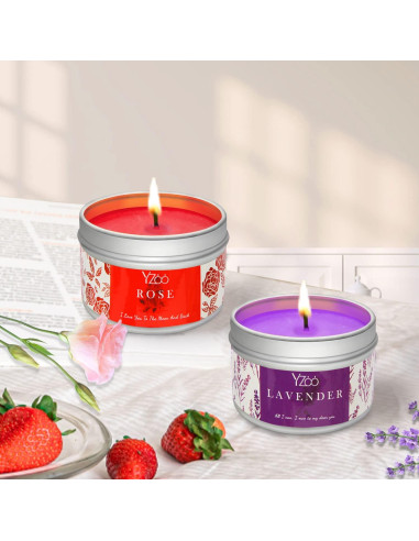 Kit Completo de Fabricación de Velas Yzoo 480g Cera Soja DIY