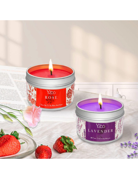 Kit Completo de Fabricación de Velas Yzoo 480g Cera Soja DIY