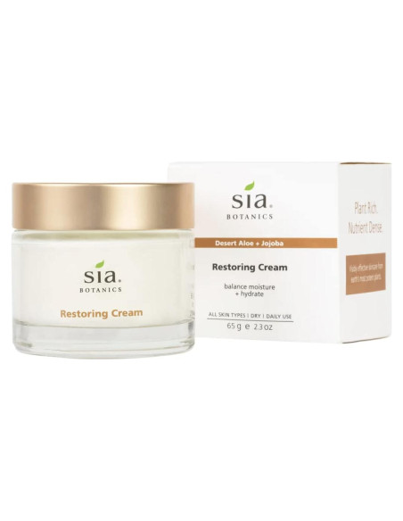 Crema Restauradora Facial Sia Botanics 65g - Hidratante Natural Crema Restauradora Facial Sia Botanics 65g - Hidratante Natural