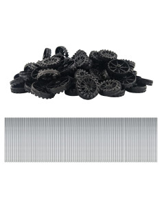 EUDAX 300 Ruedas de Plástico 30mm y 150 Ejes STEM 2mm