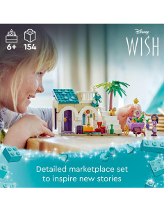 LEGO Disney Asha en la Ciudad de Rosas 43223 - 154 Piezas 2