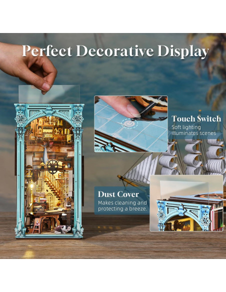 Kit Rincón de Libros MiniCity Casa de Hemingway 3D LED