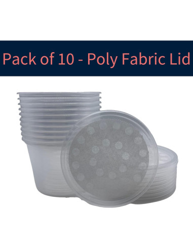 10 Tazas Deli 16 oz con Tapas Ventiladas Snout & Shell