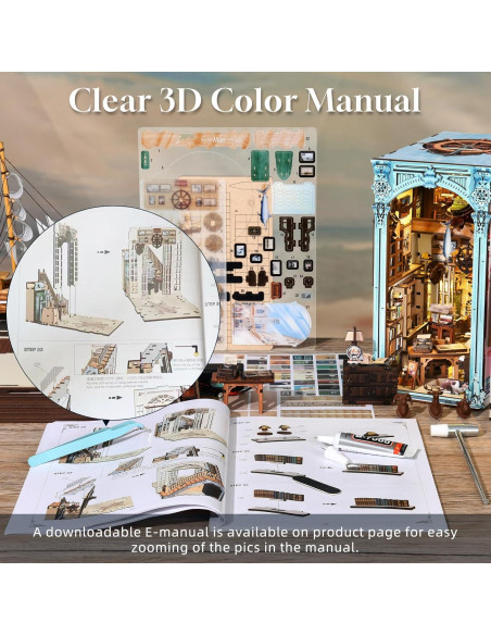 Kit Rincón de Libros MiniCity Casa de Hemingway 3D LED