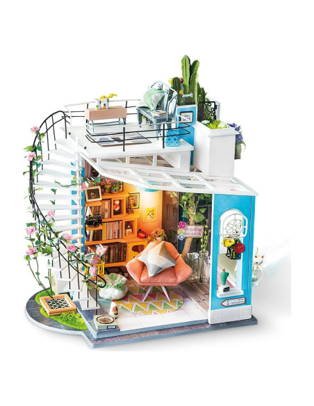 Kit Casa de Muñecas Miniatura ROLIFE DG12 con Luz LED